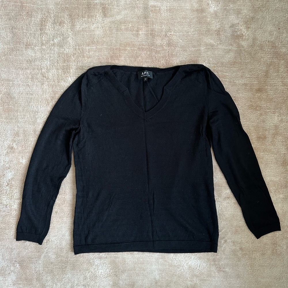 APC cashmere silk blend sweater size M